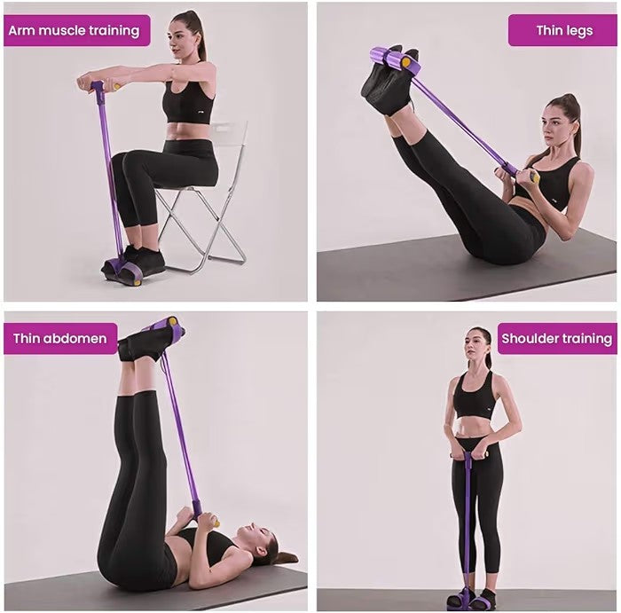 Yoga Pedal Puller Resistance Band Fitness Equipment (silicon)